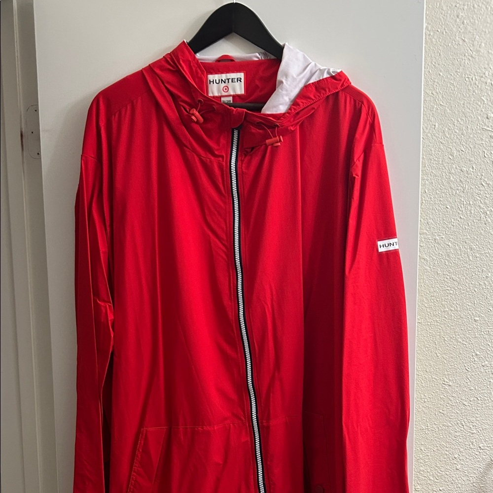 Hunter Men's Vibrant Red Raincoat